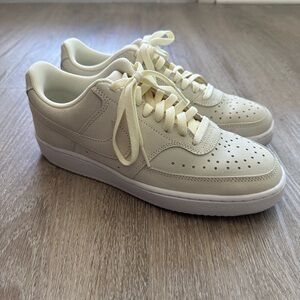 Nike Court Vision Low Light Yellow Suede Sneakers Size 9.5
